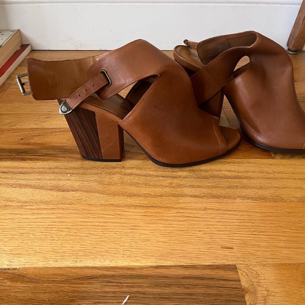 Arturo Chiang Chunkie Heel Sandals